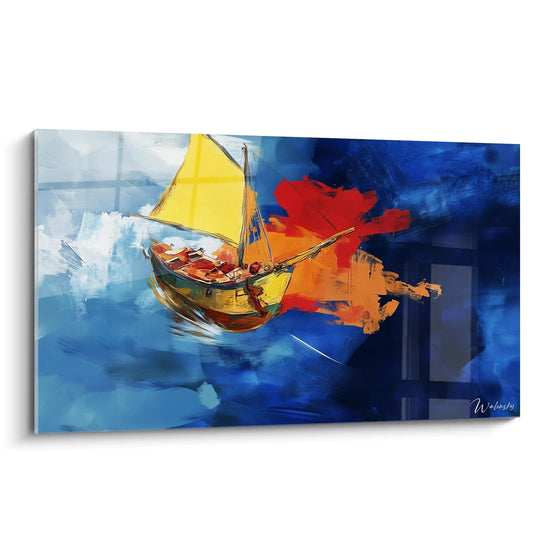 Quadro ispirato dall'Ultimo Viaggio del Temerario di J.M.W. Turner N°2 – Omaggio Artista Celebre