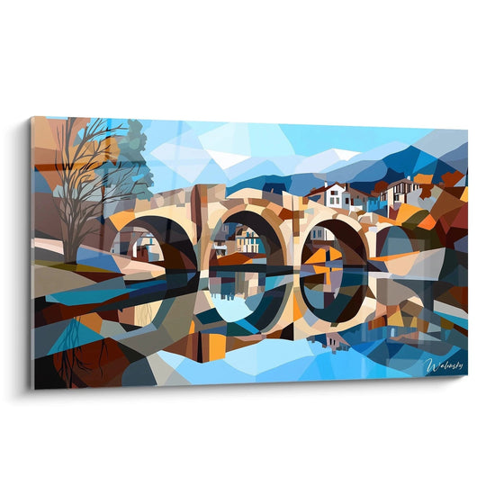 Tabel geïnspireerd op Alfred Sisley's Pont de Moret nr. 1 – Eerbetoon aan een beroemde kunstenaar