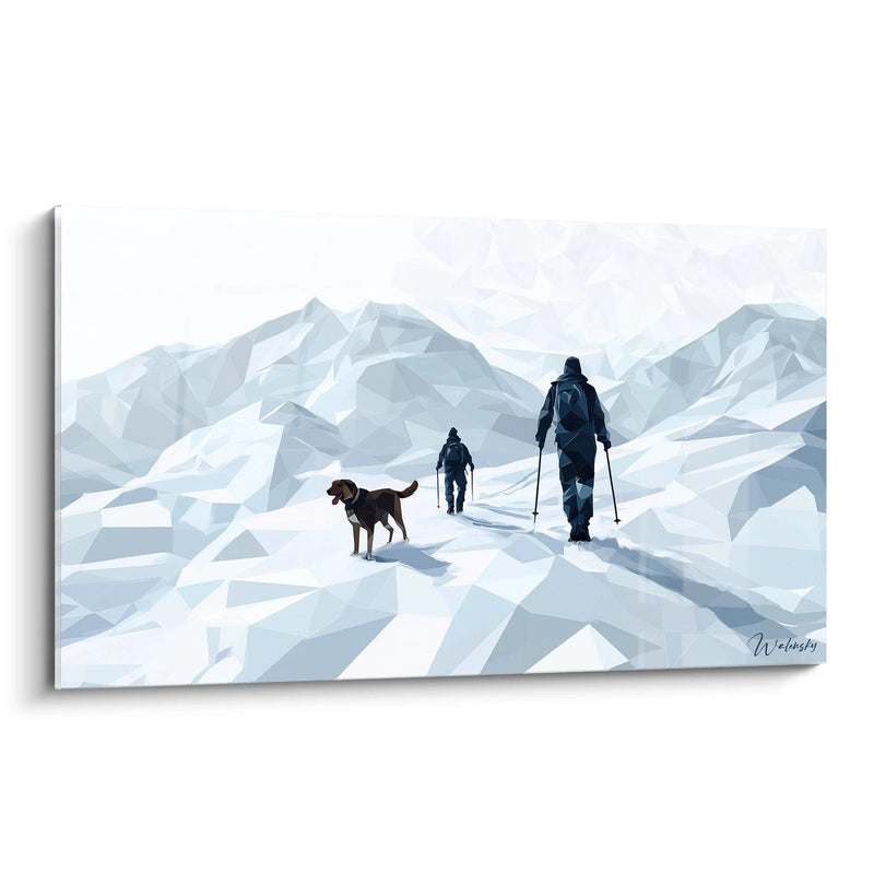 Painting Inspired by Hunters in the Snow by Pieter Bruegel the Elder No.2 – Tribute to a Celebrated Artist