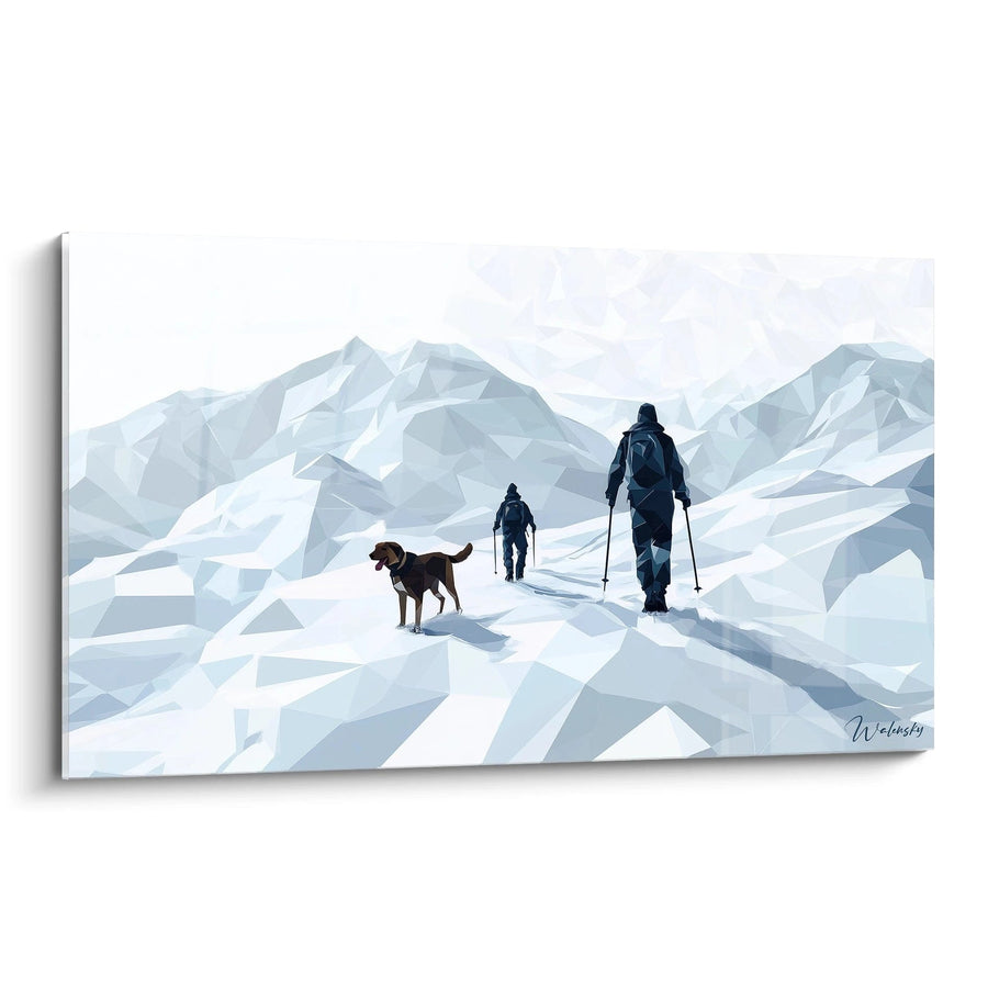 Tableau inspiré par Les Chasseurs dans la neige de Pieter Bruegel l'Ancien N°2 – Hommage Artiste Célèbre