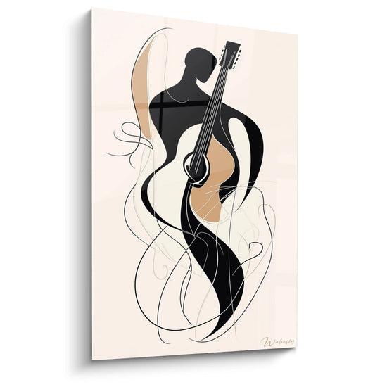 Quadro ispirato da L'Uomo con la chitarra di Georges Braque N°1 – Omaggio Artista Celebre