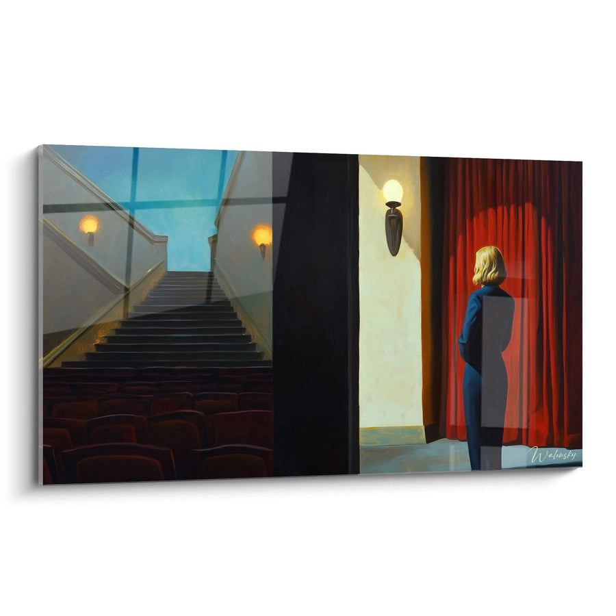 Cuadro inspirado en New York Movie de Edward Hopper N°1 – Homenaje a Artista Famoso