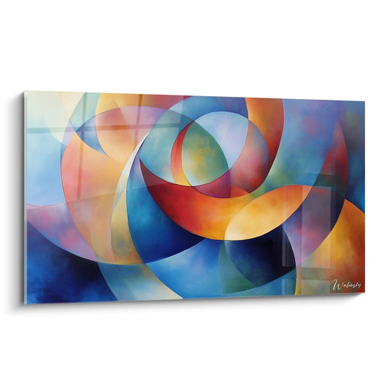 Gemälde inspiriert von Farbiger Rhythmus von Sonia Delaunay Nr. 2 – Hommage an berühmte Künstlerin