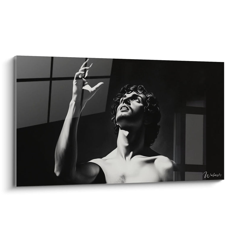 Painting Inspired by Saint John the Baptist by Leonardo da Vinci No. 2 – Tribute to a Famous Artist