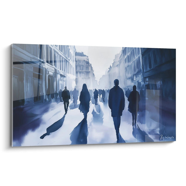 Tableau inspiré par Soirée sur l’avenue Karl Johan de Edvard Munch N°1 – Hommage Artiste Célèbre