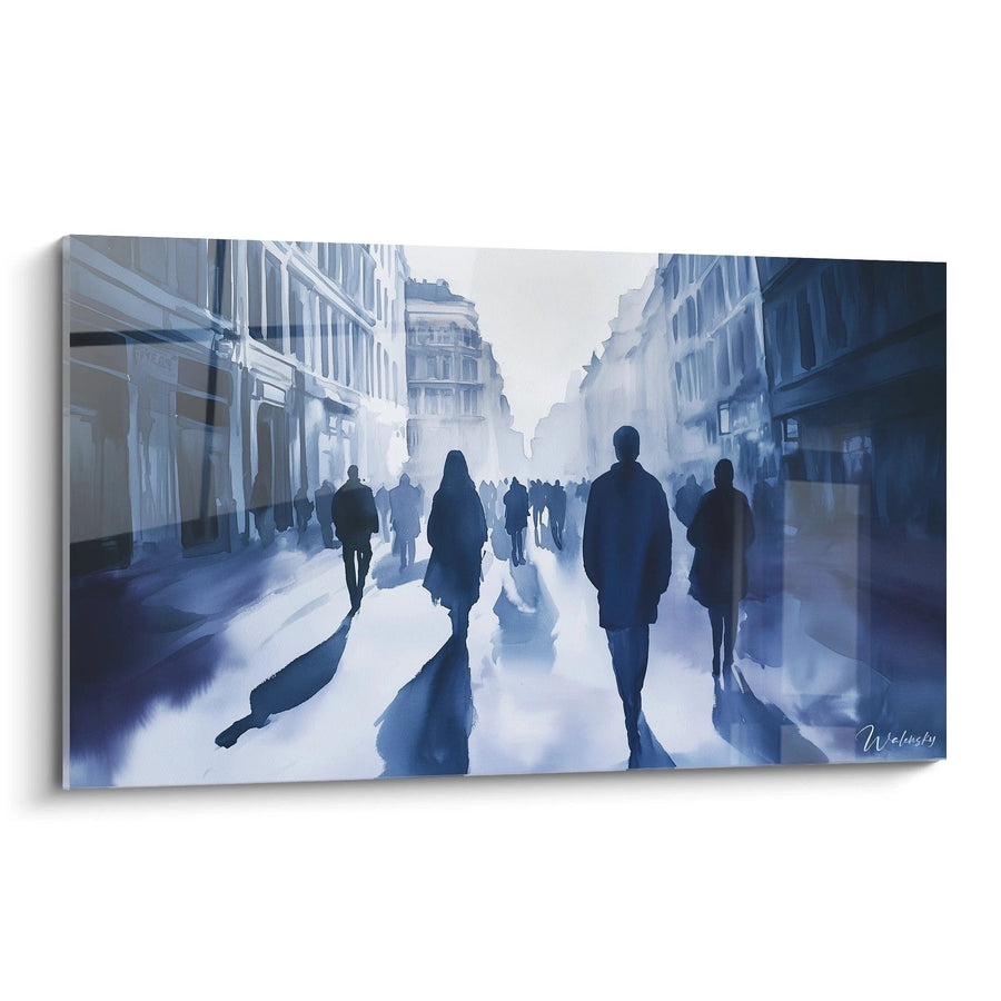 Tableau inspiré par Soirée sur l’avenue Karl Johan de Edvard Munch N°1 – Hommage Artiste Célèbre