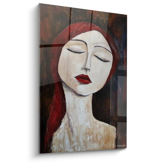 Gemälde inspiriert von Kopf von Amedeo Modigliani Nr. 1 – Hommage an berühmten Künstler