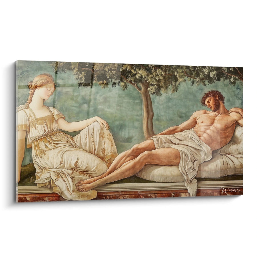 Tableau inspiré par Vénus et Mars de Sandro Botticelli N°2 – Hommage Artiste Célèbre