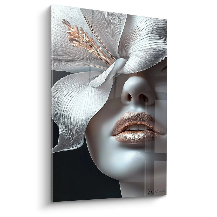 Tableau Ivresse Blanche -Édition Visage Abstrait