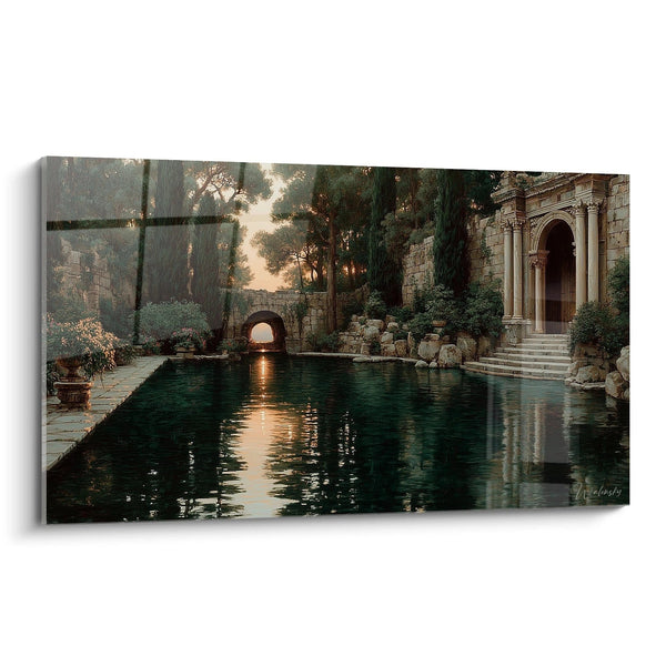 Tableau jardin antique Arc Triomphal - édition classicisme