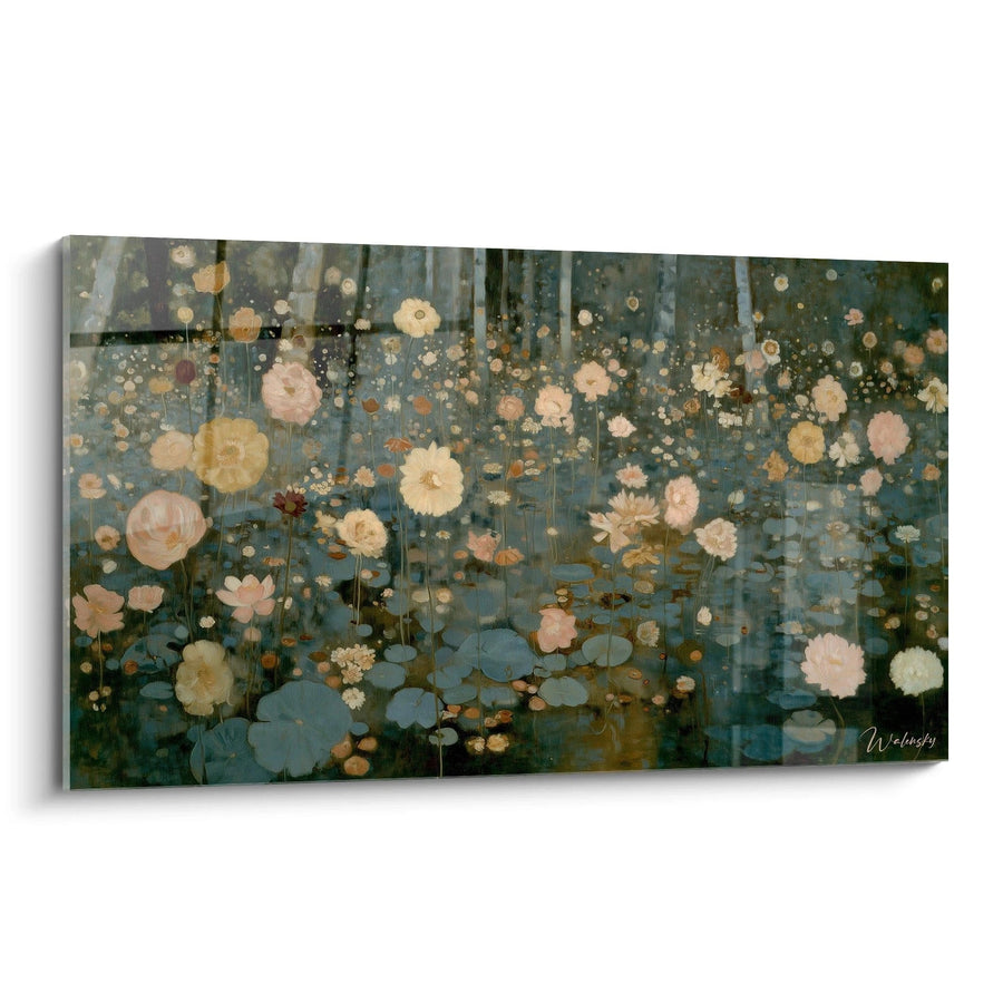 Tableau Jardin Aquatique Solitude Fleurie - édition symboliste