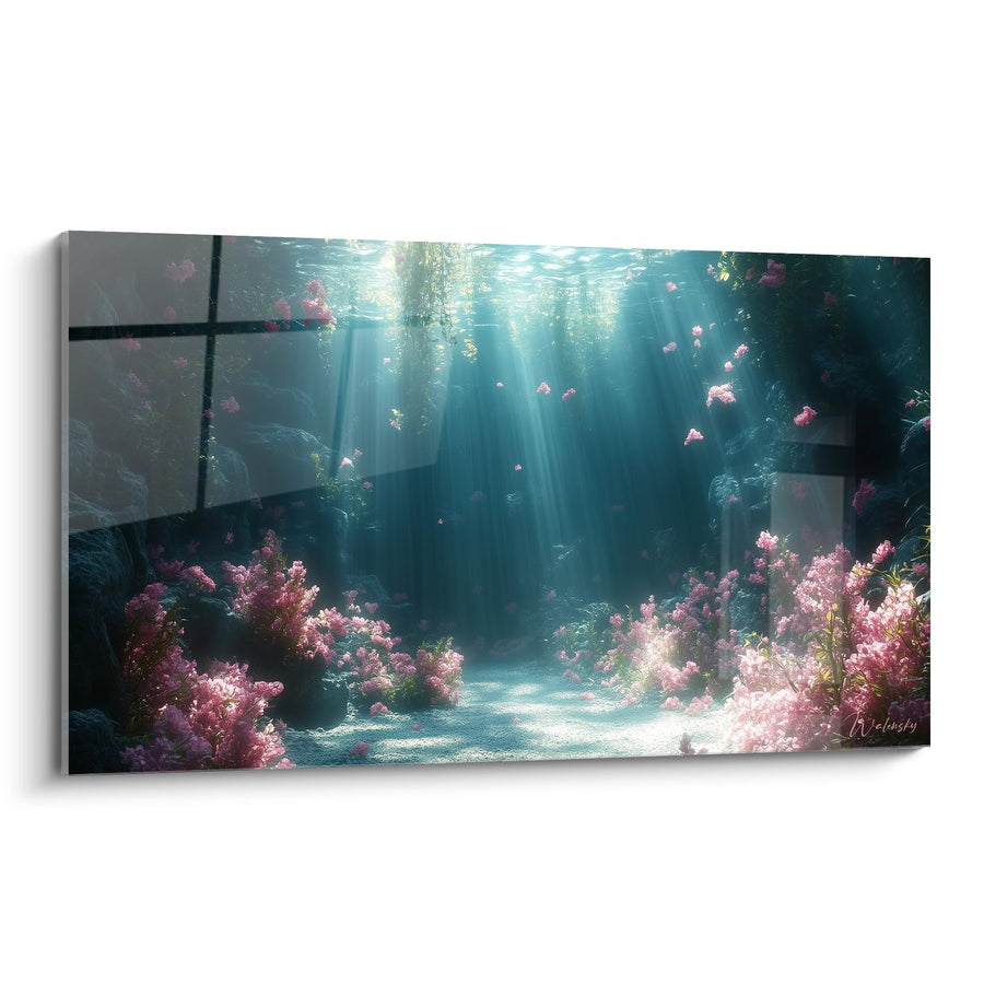 Tableau jardin aquatique submergé - Sanctuaire Corallien - édition fonds marins