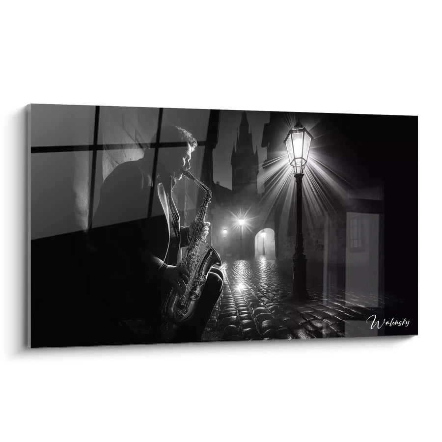 Cuadro Jazz Urbano - Edición Blanco y Negro