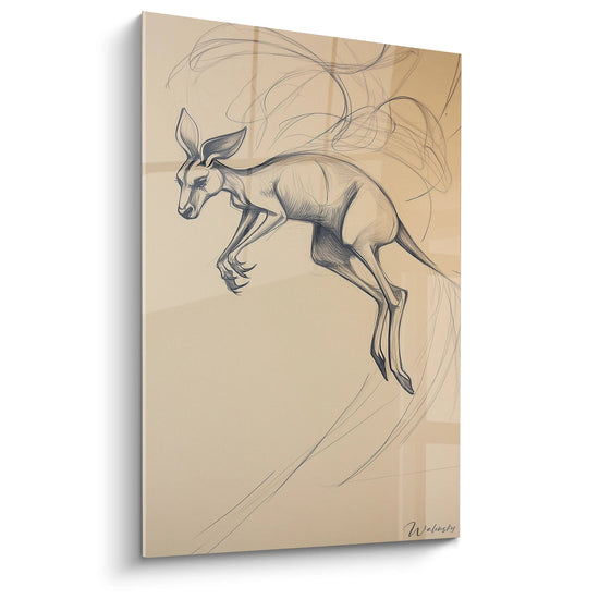 Kangaroo Painting Australian Dream - kangaroo edition