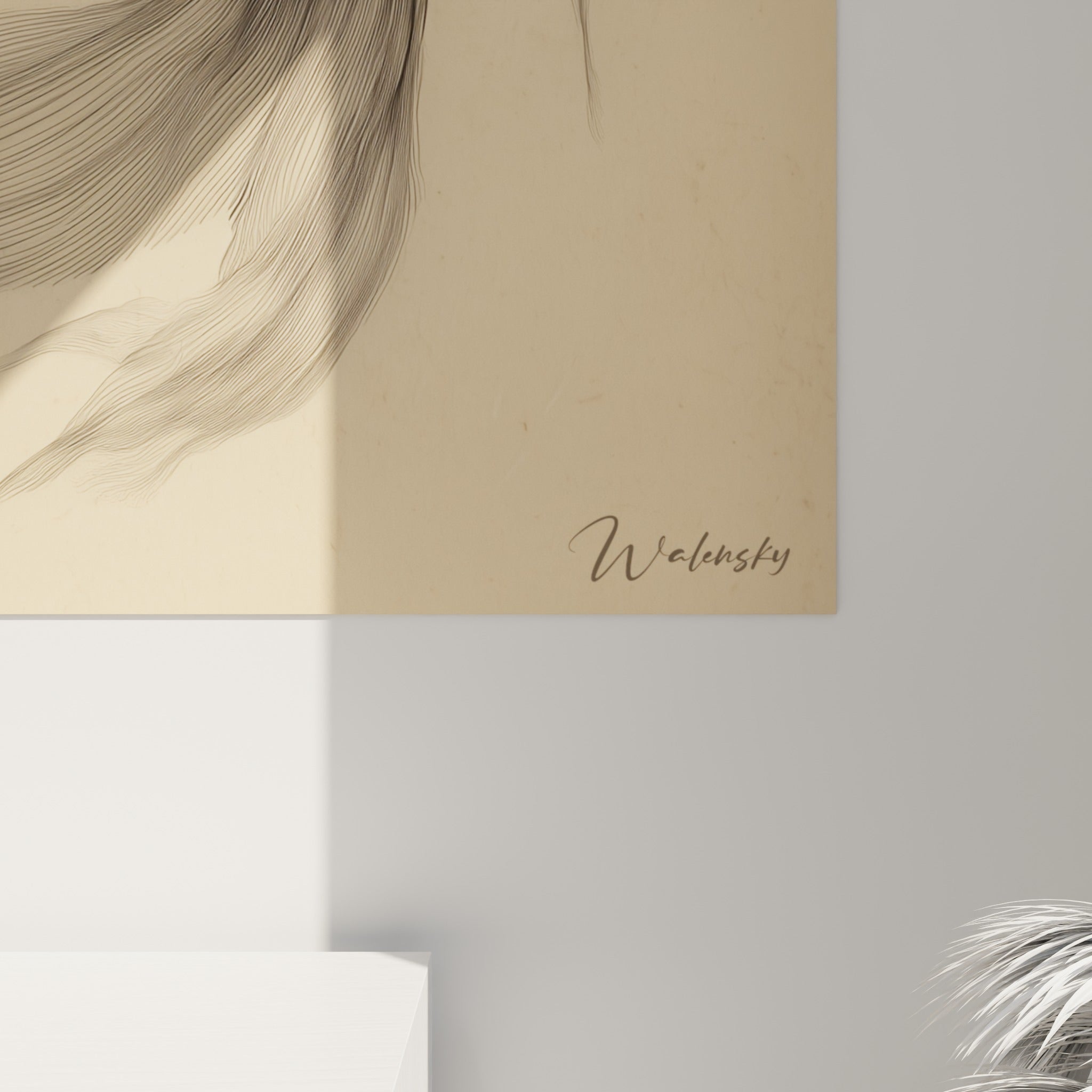 Détail des écailles graphiques et des filaments de nageoires du koi, texture fine noire et beige