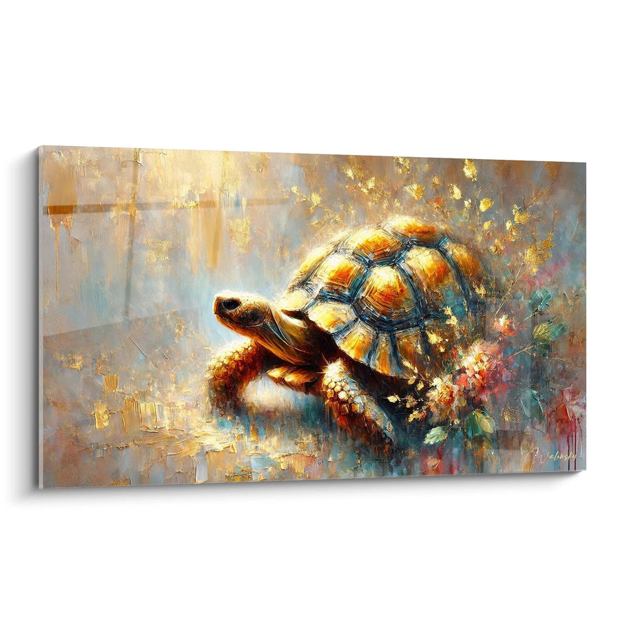 Cuadro La Caparazón Dorada - Edición Tortuga Terrestre Animales