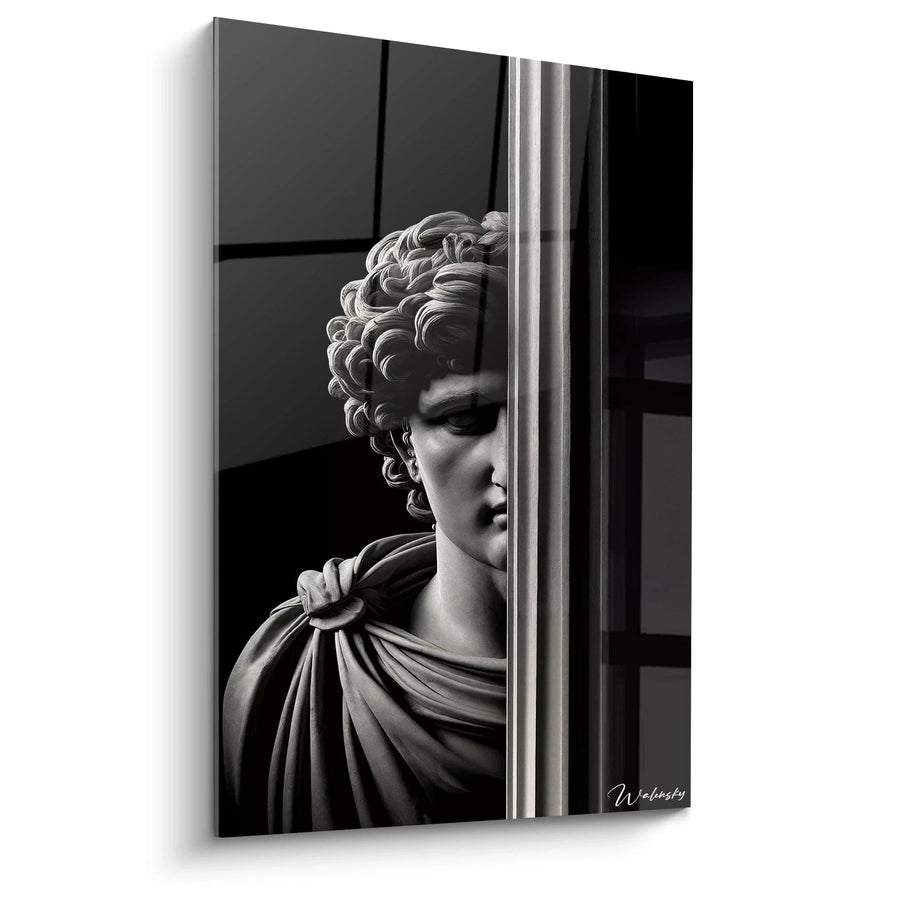Cuadro La Columna del Desconocido - Edición Blanco y Negro Abstracto