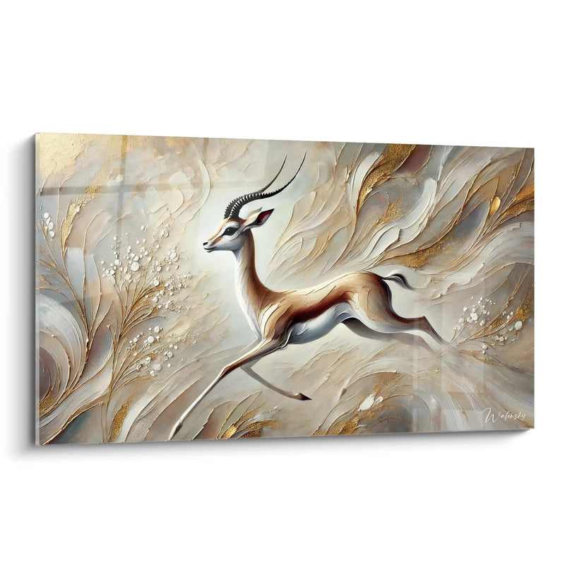 The Gazelle's Race Painting - Gazelle Edition Animals