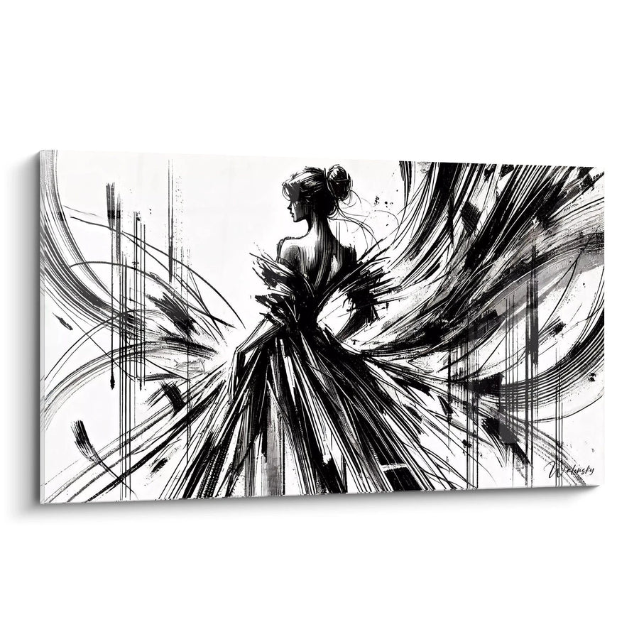 Cuadro La Fuerza del Movimiento - Edición Blanco y Negro