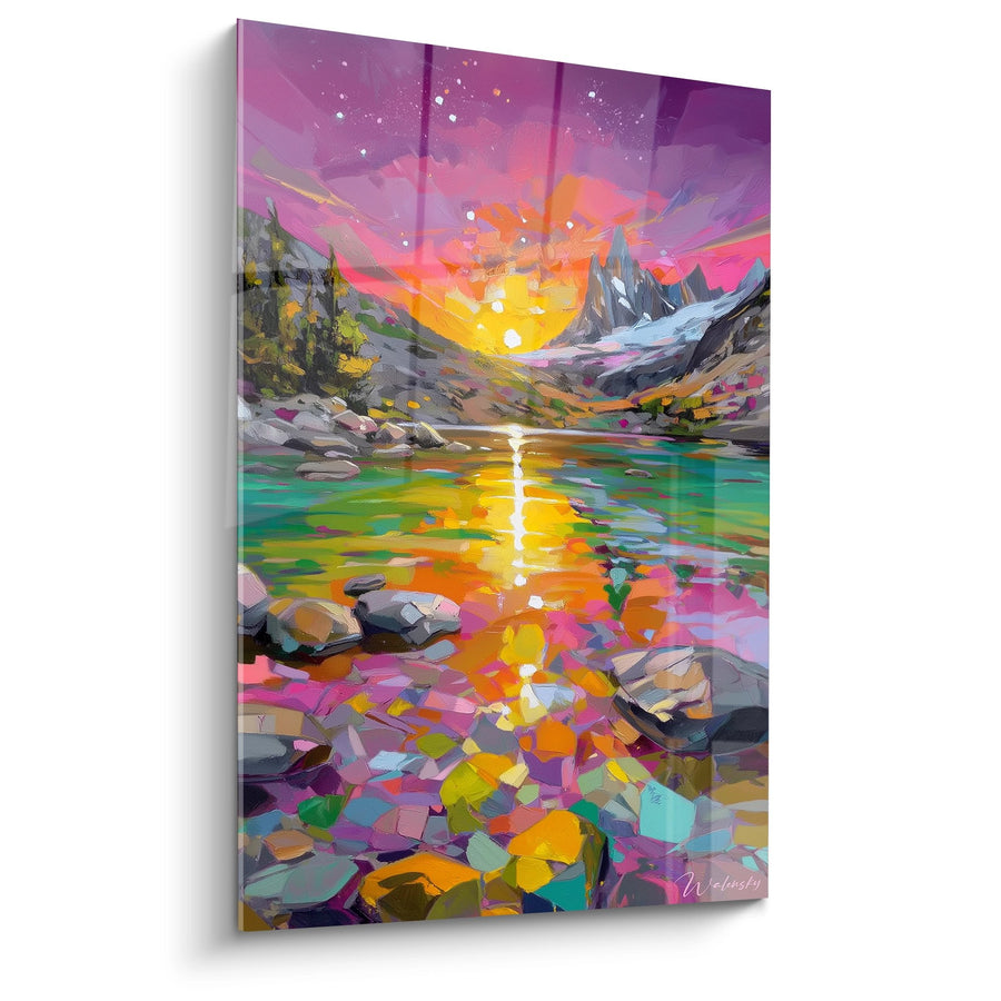 Tableau lac de montagne - Reflets cristallins - édition Montagne