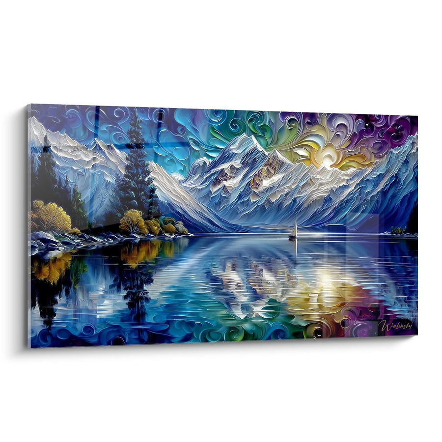 Tableau Lac de Montagne - Reflets Cosmiques - édition Montagne