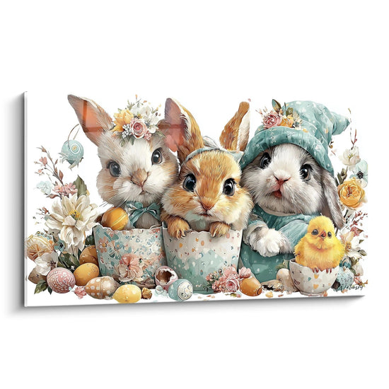 Cuadro Conejos Temporada Sagrada - edición pascua