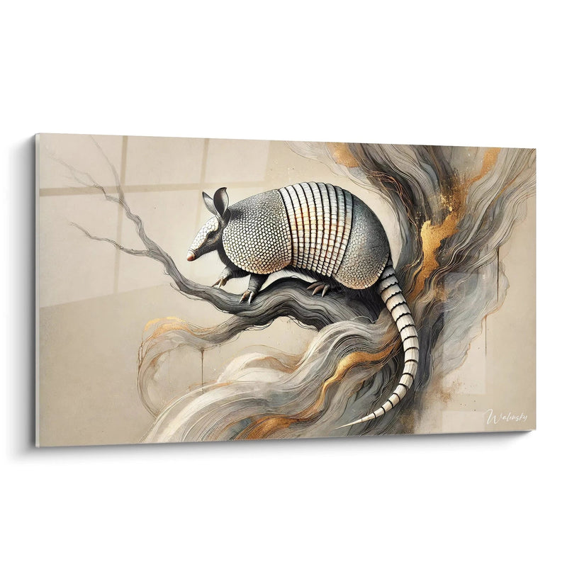 The Armor of Trees Painting - Armadillo Animals Edition