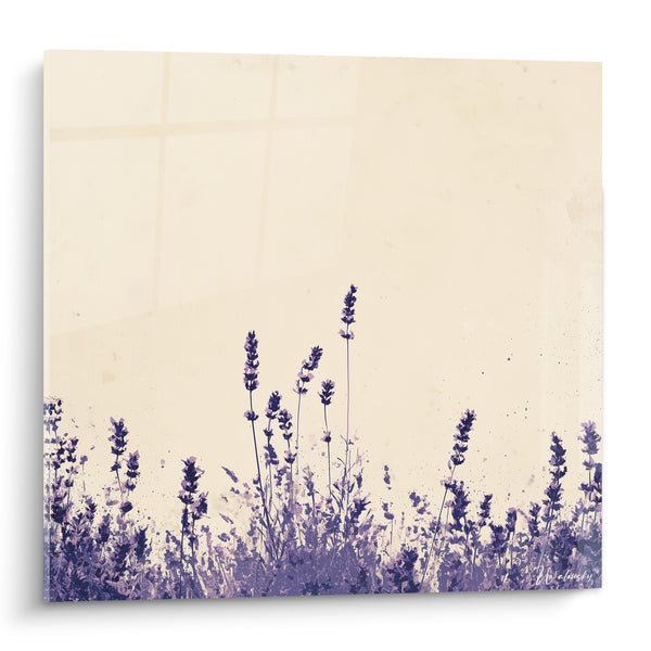 Tableau Brins de lavande violette et beige - Souffle provençal - Edition Lavande