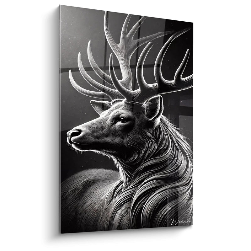 Quadro Il Cervo Monarca - Edizione Animali