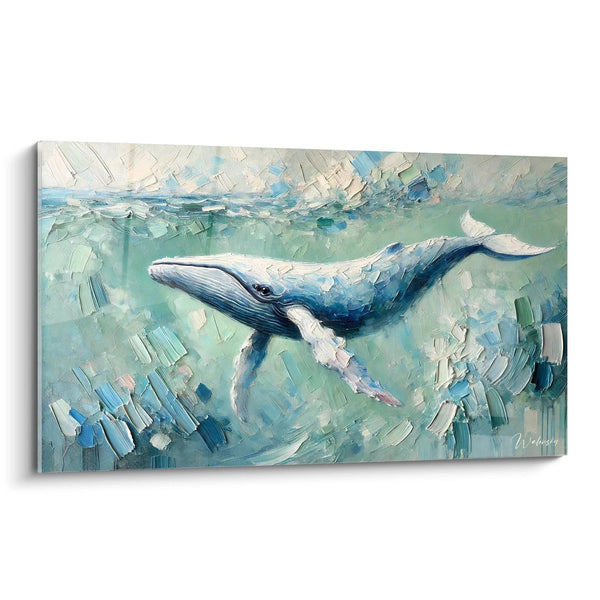 The Song of the Waves Painting - Whale Animals Edition