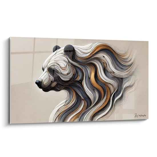 Cuadro El Fluido del Coraje - Edición Oso Grizzly Animales