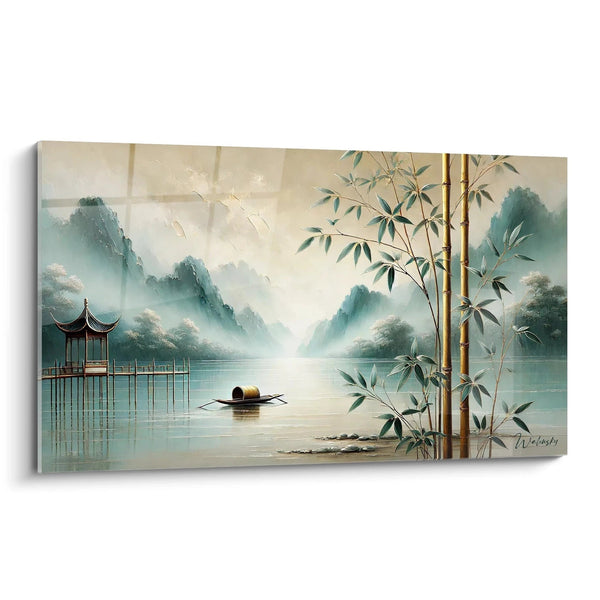 Cuadro El Lago de las Brumas - Edición Pintura China Asia