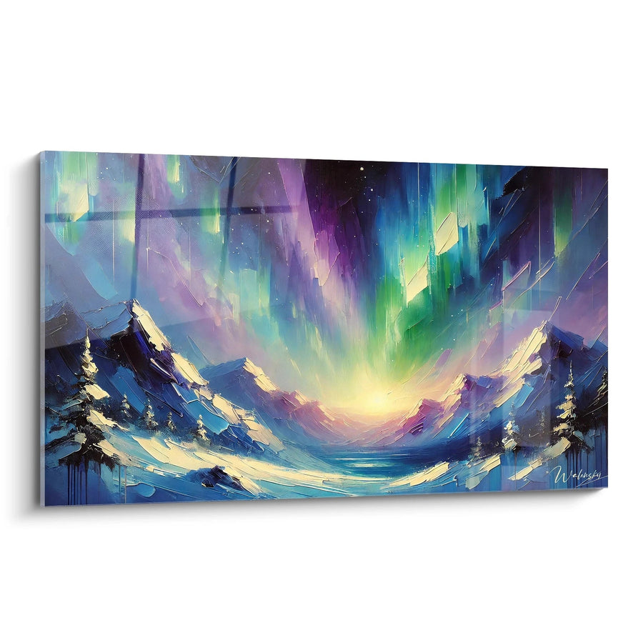 Cuadro El Espejo de los Cielos - Edición Aurora Boreal Espacio