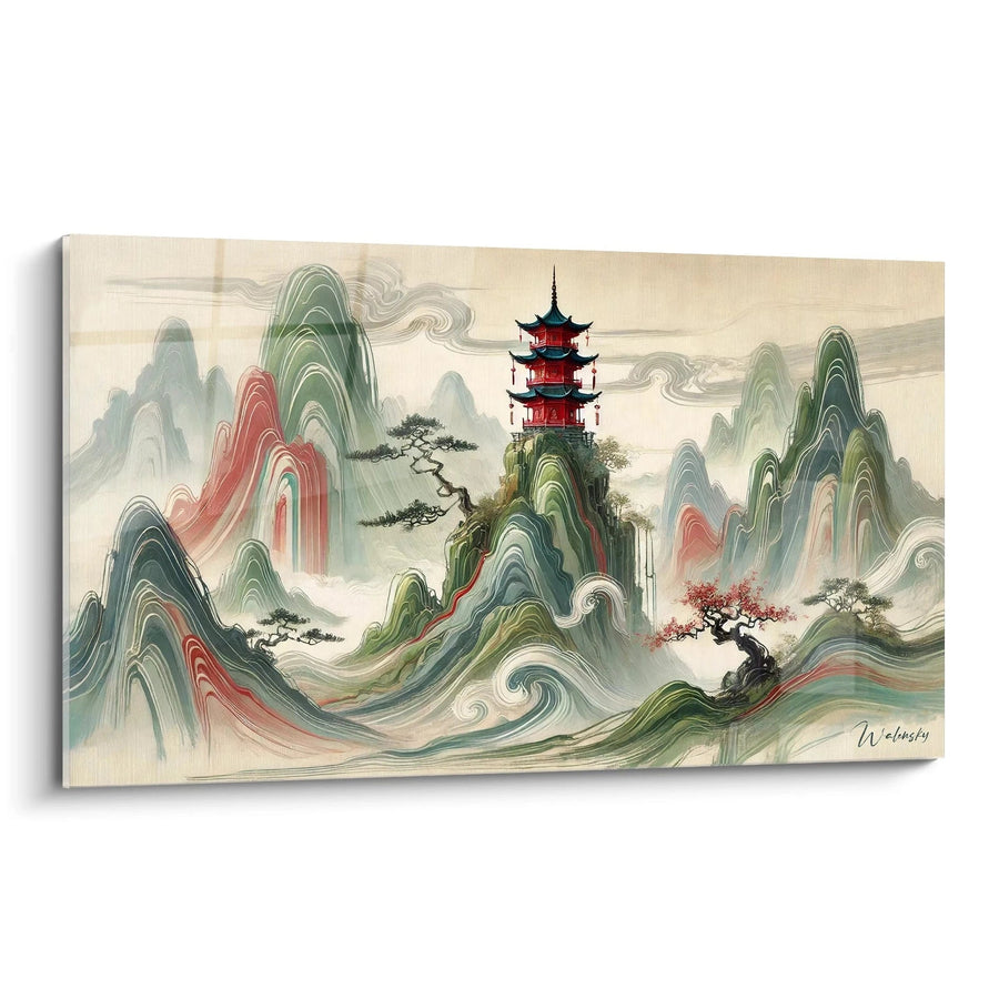 Cuadro El Santuario del Viento - Edición Pintura China Asia