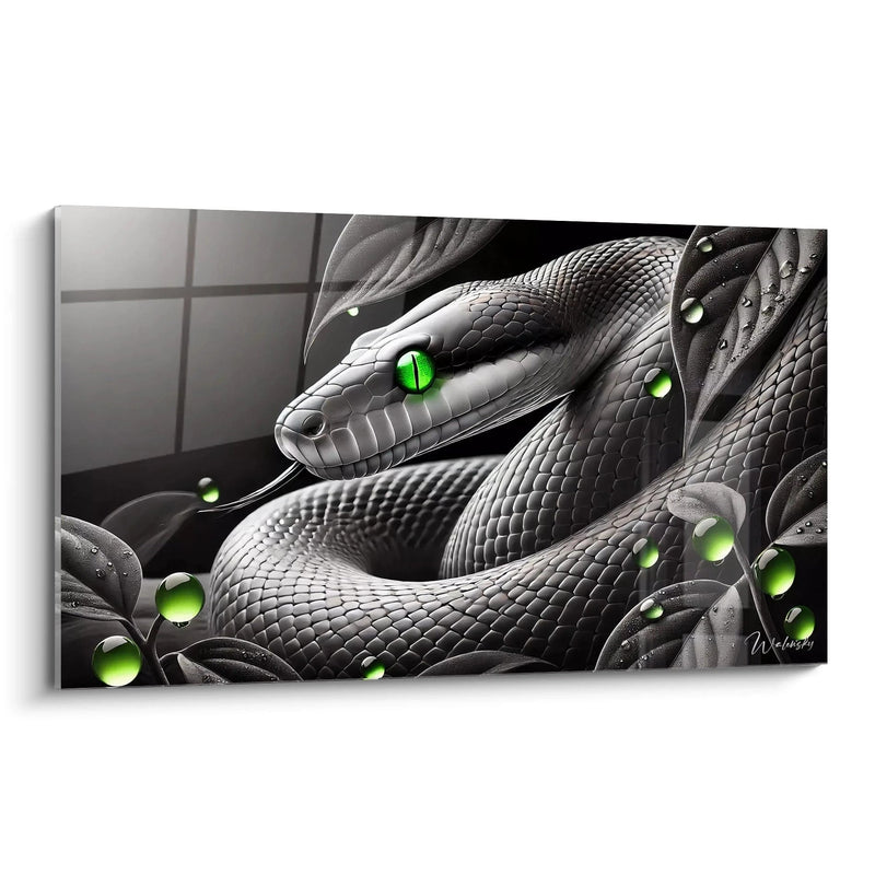 The Serpent's Silence Wall Art - Snake Animal Edition