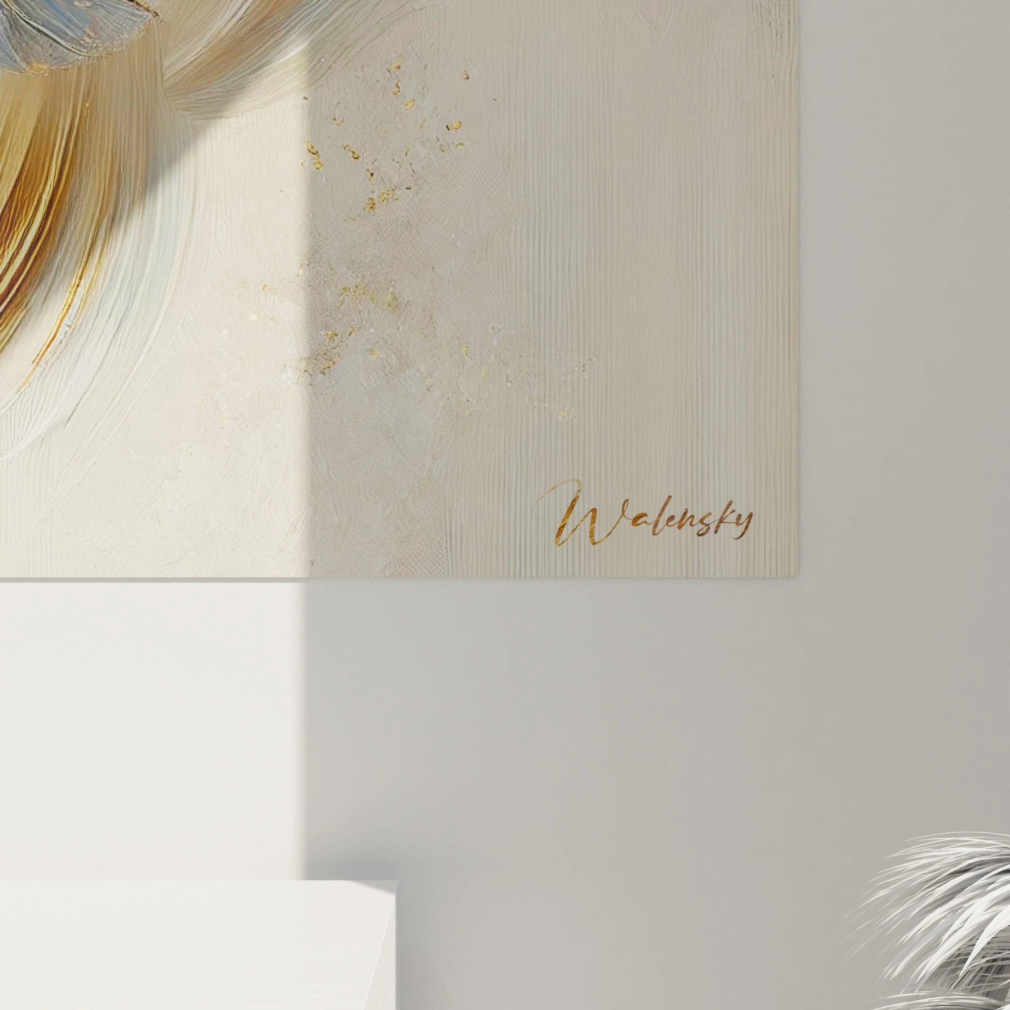 vue de pres ce tableau scarabee revele des ailes dorees et des courbes elegantes evoquant a la fois force et legerete parfait pour une decoration symbolique et raffinée






