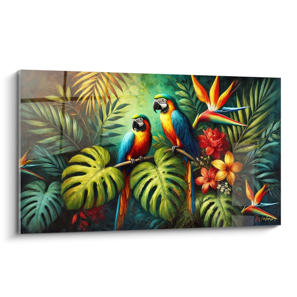 Cuadro El Resplandor de la Jungla - Edición Loro Animales
