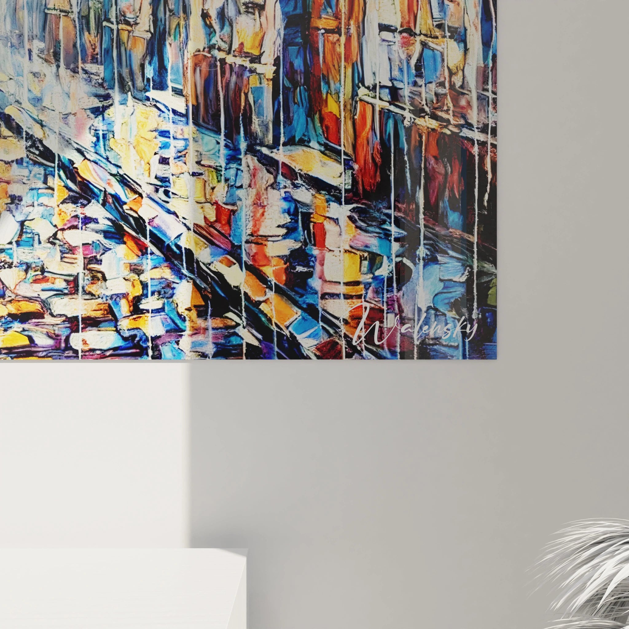 En gros plan, ce tableau romantique dévoile des détails impressionnistes captivants, mêlant couleurs et émotions pour sublimer la beauté de l’instant.






