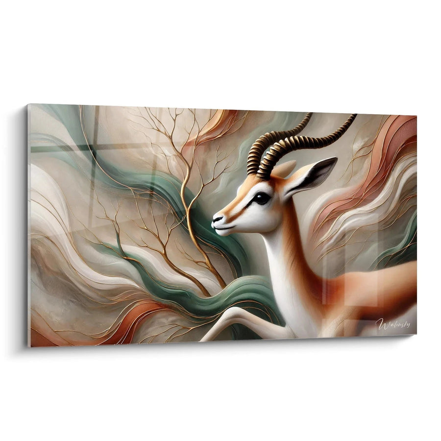 Cuadro Ligereza del Desierto - Edición Gazela Animales