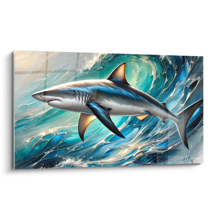 Cuadro El Emperador Azul - Edición Tiburón Animales