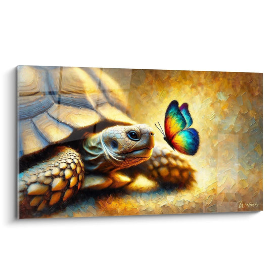 Wandbild Der Augenblick des Aufstiegs - Edition Schildkröte Tiere