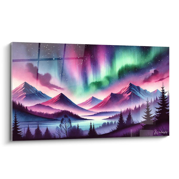 Quadro I Colori del Cielo - Edizione Aurora Boreale Spazio