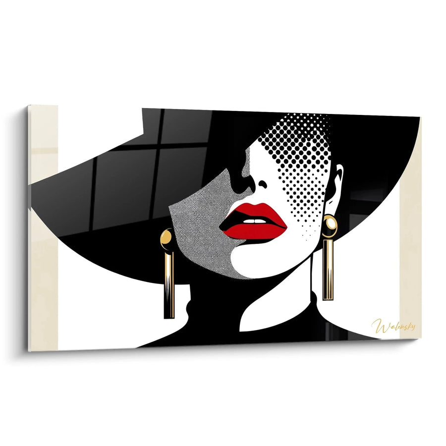 Cuadro Labios de Terciopelo - Edición Retro