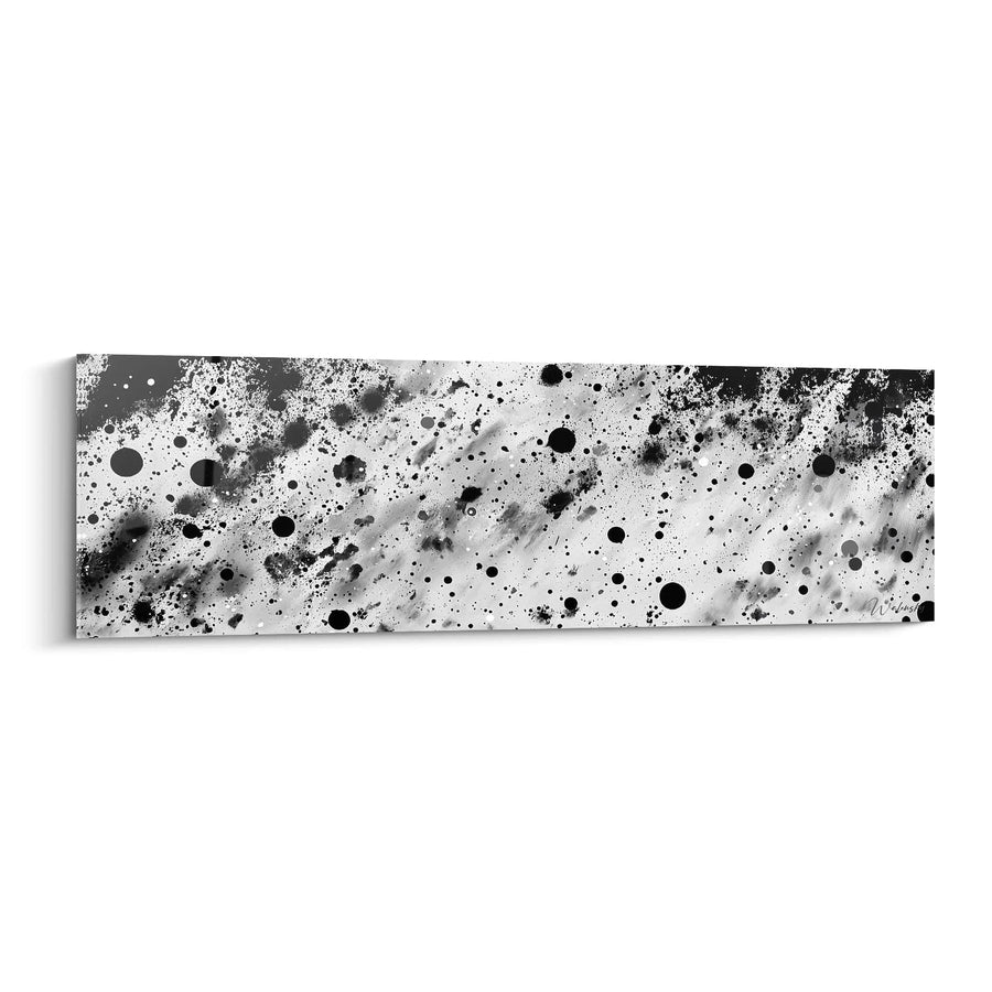 Tableau Liberté Sauvage Monochrome - édition tacheté noir et blanc
