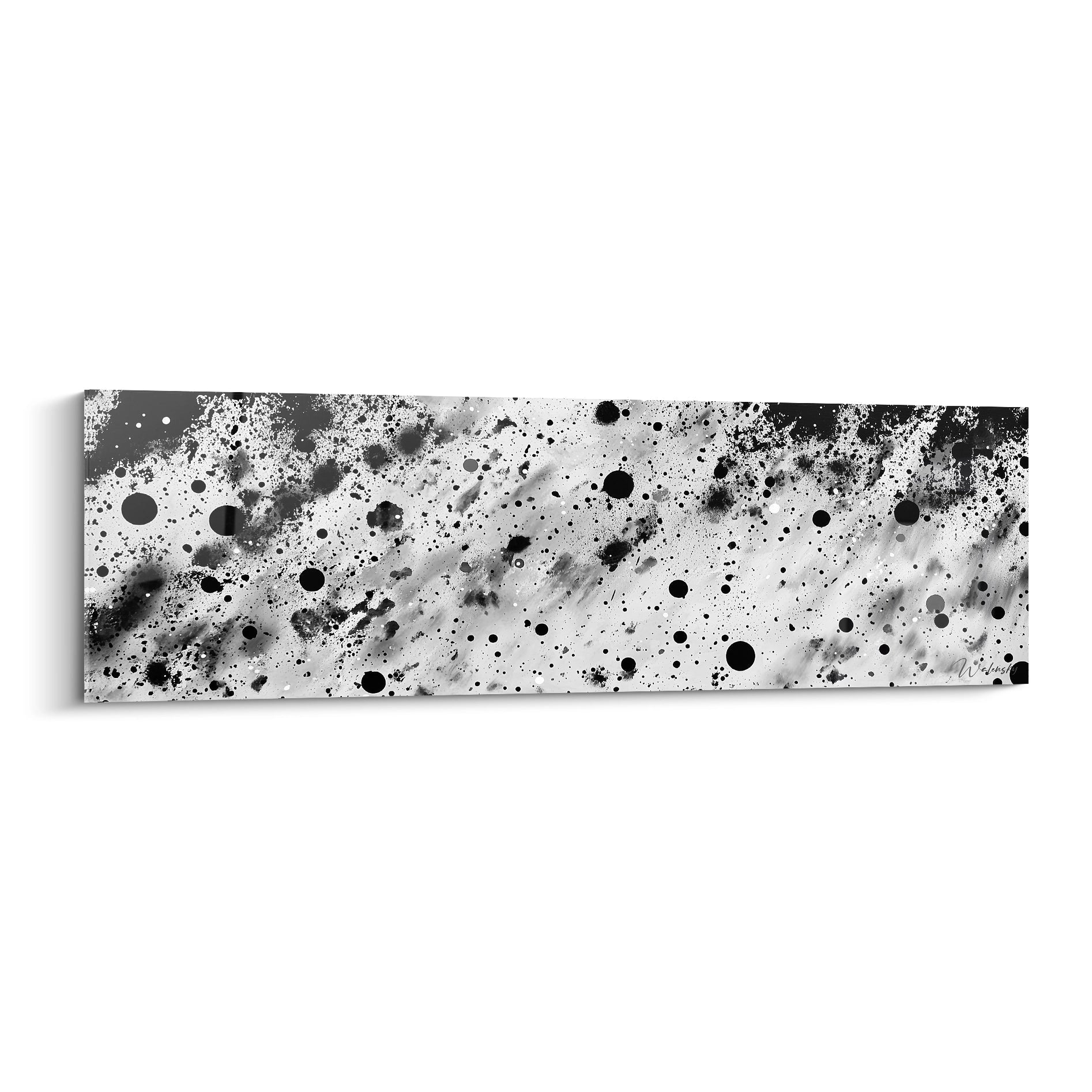 Tableau tacheté noir et blanc de Walensky avec un design moderne et artistique pour la décoration murale