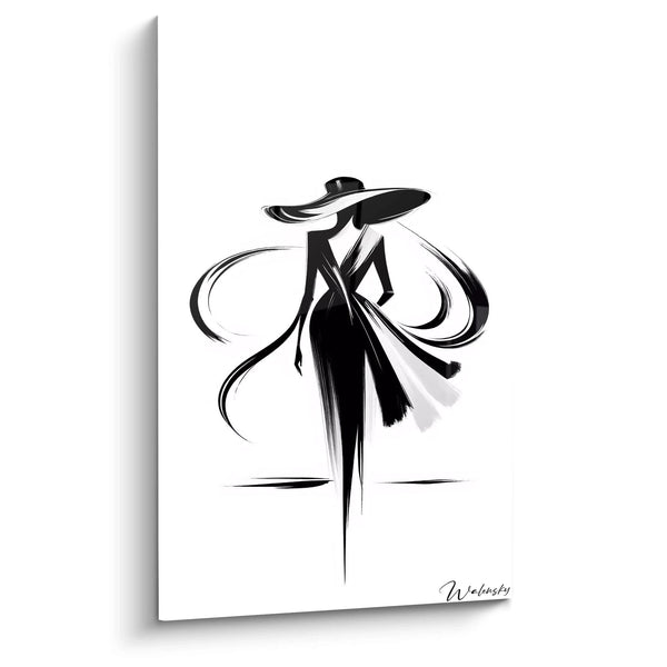 Cuadro Línea Elegante - Edición Blanco y Negro