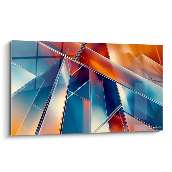 Schilderij Lichtlijnen - Abstract Futurisme Editie