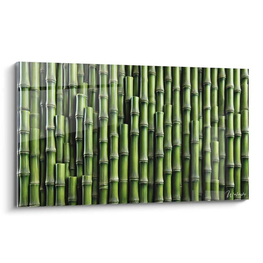 Nature Lines Wall Art - Zen Bamboo Edition