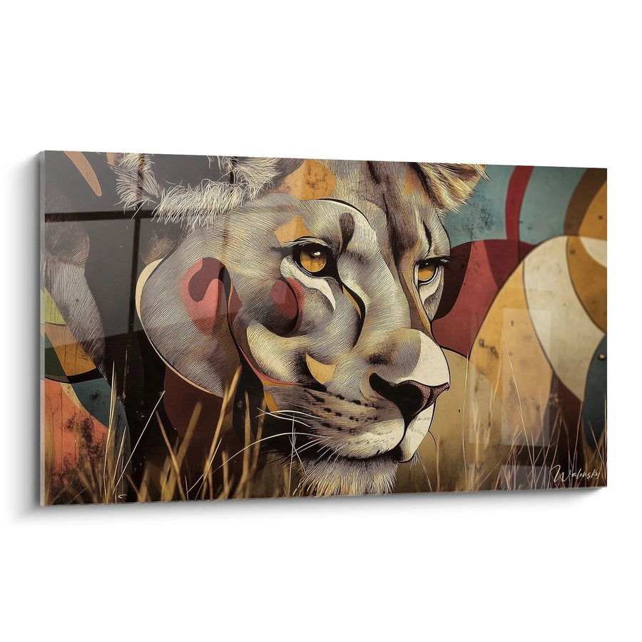 Tableau lionne N°3 - Edition Animaux