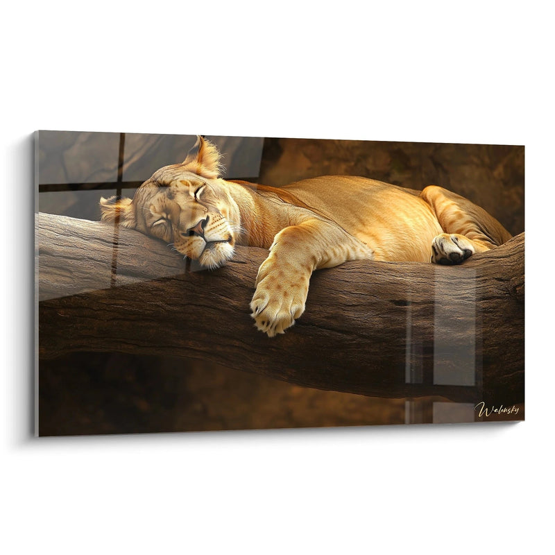 Löwen-Wandtafel Nr. 5 - Wildtier-Edition